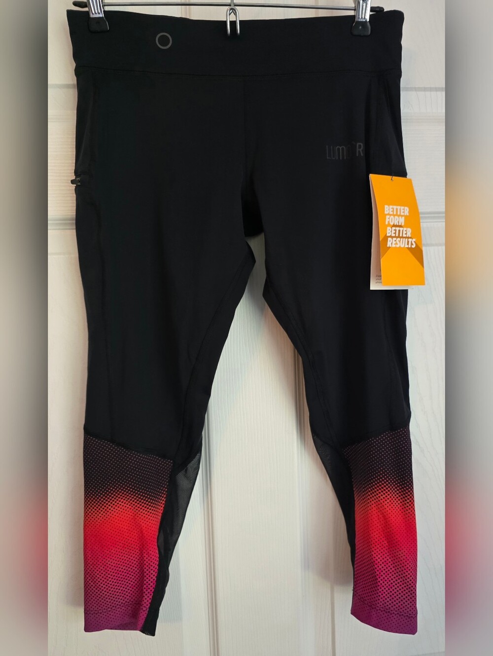 Lumo Run Smart Running Leggings Tech Tights & Sensor Bundle Small Black Ombre